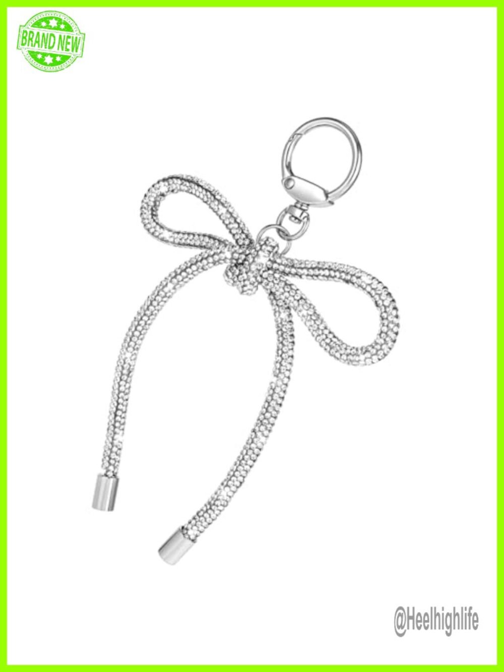 Cute Rhinestone Bow Keychain for Women Purse Bag Car Keys